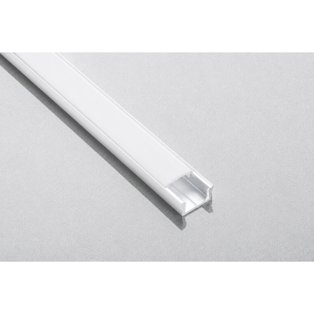 Set profil LED aplicat Glax Mini GTV, din aluminiu, alb, cu dispersor opac, 3 m [1]