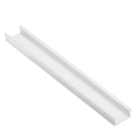 Set profil LED aplicat Glax Mini GTV, din aluminiu, alb, cu dispersor opac, 3 m [4]