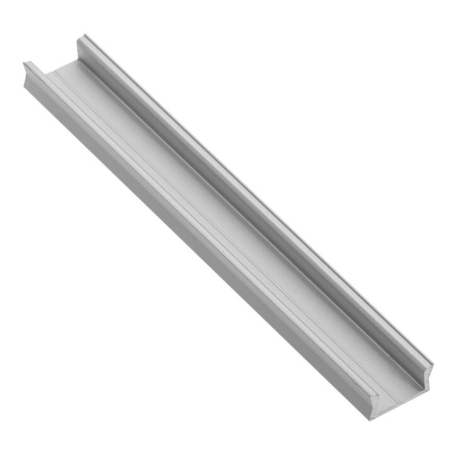 Set profil LED aplicat Glax Mini GTV, din aluminiu, argintiu, cu dispersor opac, 3 m [6]
