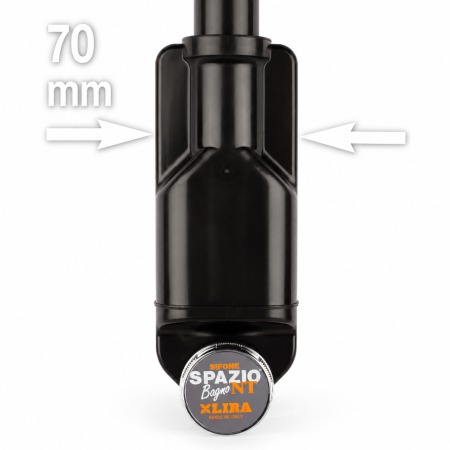Sifon pentru lavoar Lira Spazio Bagno NT, negru, Ø32-40 mm [1]