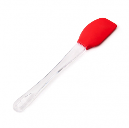 Accesorii pentru gatit - Spatula din silicon pentru bucatarie, rosie, 0.7×4.8×24.8 cm