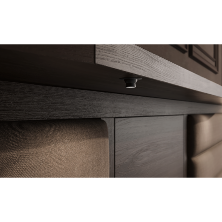 Spot LED încastrat Point GTV pentru mobilier, reglabil, lumină neutră, 1,2W, 12V, IP20, negru [2]