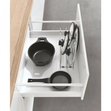 Stativ metalic pentru capace oale Deck 14*42*16 cm, gri [1]