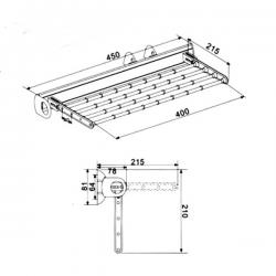 Suport cravate/esarfe extractibil MG-CT28 [2]