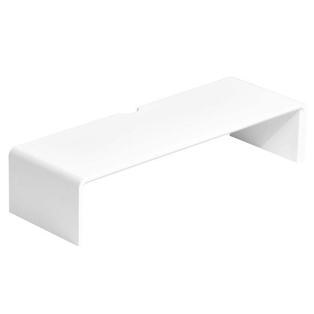 Suporturi laptop - Suport din bambus pentru monitor Elaro Tip 1, finisaj alb, 60x20x13 cm