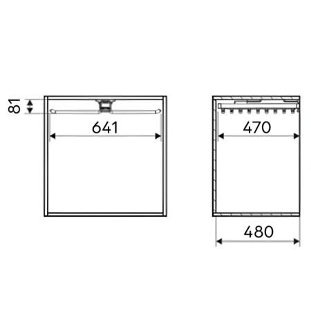Suport dublu pantaloni, extractibil, pentru corp de 700 mm, finisaj gri grafit [1]
