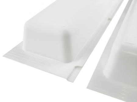 Suport modular organizare tacamuri, cu un compartiment, alb, 107x480 mm [3]