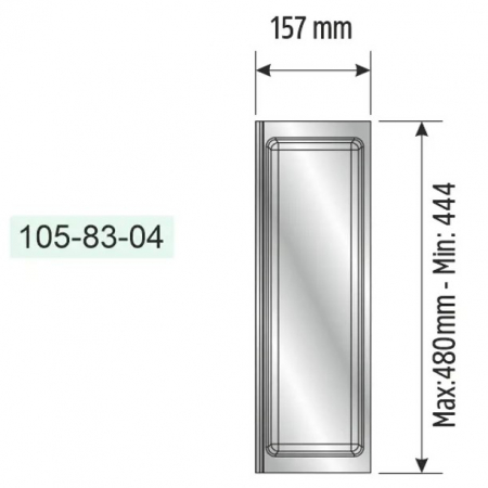 Suport modular organizare tacamuri, cu un compartiment, antracit, 157x480 mm [2]