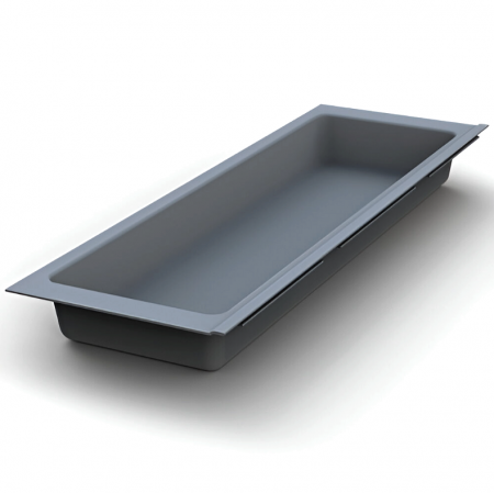 Suport modular organizare tacamuri, cu un compartiment, antracit, 157x480 mm [1]