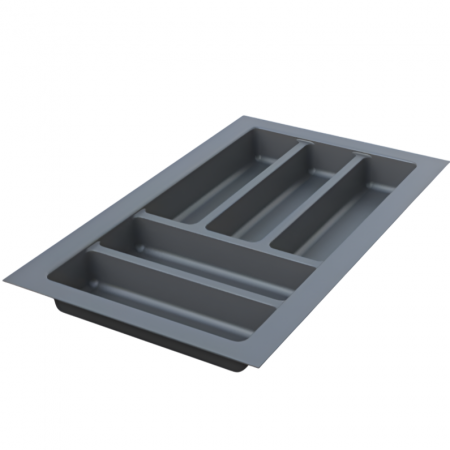 Suporturi organizare tacamuri si ustensile - Suport modular organizare tacamuri, modul central, antracit, 292x480 mm