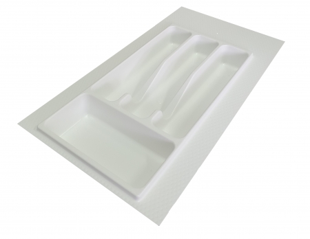 Suport organizare tacamuri, alb, pentru latime exterioara corp 350 mm, montabil in sertar de bucatarie [0]