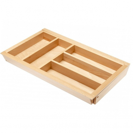 CASA SI GRADINA - Suport organizare tacamuri Customi, extensibil 400-600 mm, pentru latime exterioara corp 500 mm, fag