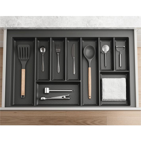 Suport organizare tacamuri Max, gri grafit, pentru latime exterioara corp 800 mm [1]