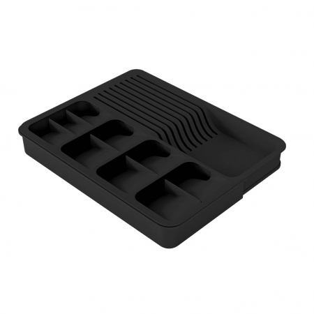 Suport organizare tacamuri si cutite, extensibil pe latime de la 315 la 470 mm, antracit [0]