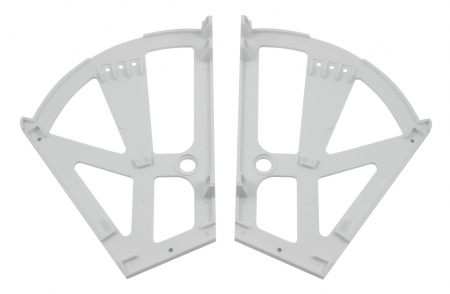Rafturi pantofi - Suport pantofi cu doua spatii, alb mat, 295x198 mm