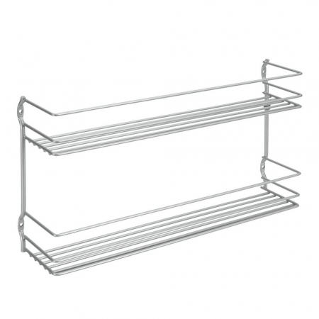 Suport pentru condimente cu 2 nivele, Pepito 2, gri, 36 x 8 x 19 cm [1]
