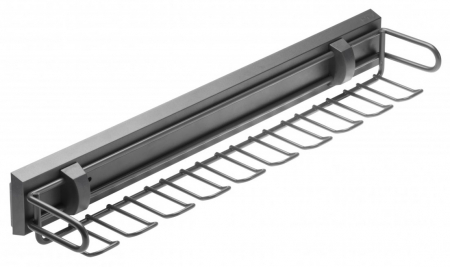 Suporturi diverse - Suport pentru curele si cravate cu amortizare Smart, finisaj gri antracit, 460 mm