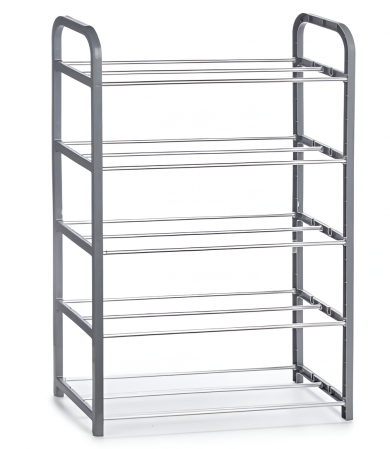 Rafturi pantofi - Suport pentru pantofi cu 5 rafturi, gri, 50x19x68 cm