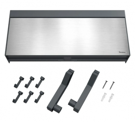 Suport rola hartie, folie aluminiu, folie alimentara si 6 carlige, Tango Inox [2]