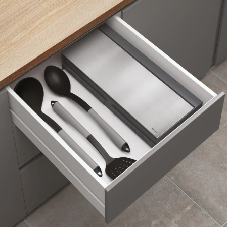 Suport rola hartie, folie aluminiu, folie alimentara si 6 carlige, Tango Inox [7]