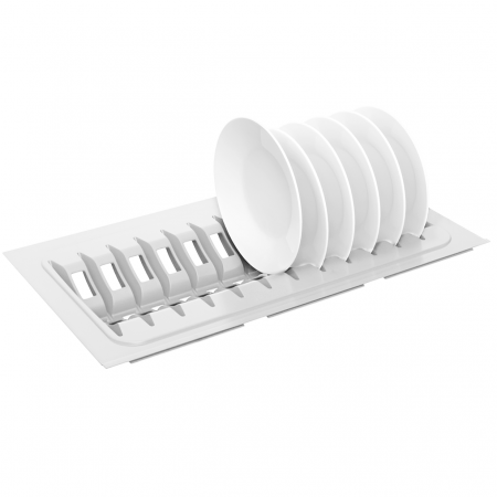 Suporturi de bucatarie - Suport modular organizare vase, alb, 270x480x45 mm