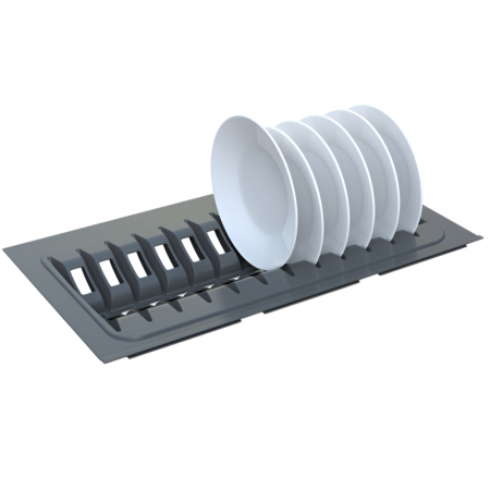 Suporturi de bucatarie - Suport modular organizare vase, antracit, 270x480x45 mm