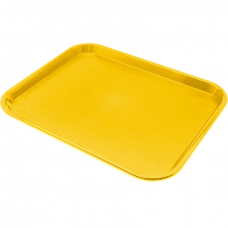 Platouri, tavi si cosuri paine - Tava servire fast food 34x24 cm, galbena
