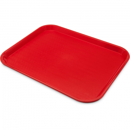 Platouri, tavi si cosuri paine - Tava servire fast food 34x24 cm, rosie