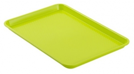 Platouri, tavi si cosuri paine - Tava servire fast food 34x24 cm, verde