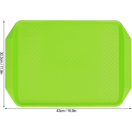 Tava servire fast food 43x30 cm, verde [4]