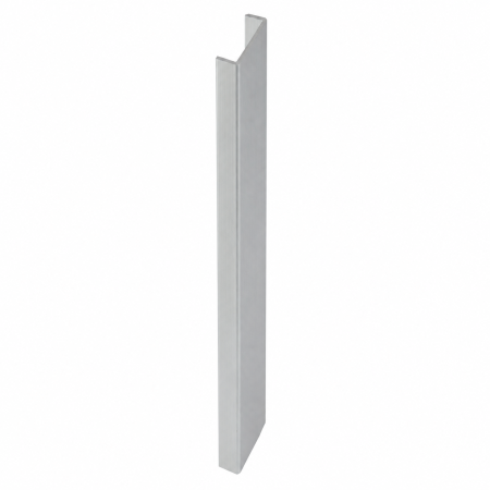Accesorii diverse - Terminatie plinta de 13 mm pentru mobilier de bucatarie, finisaj aluminiu periat, H:150 mm