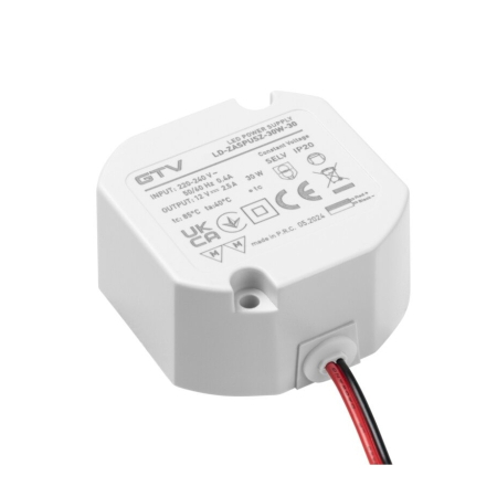 Transformator GTV pentru bandă LED, 30W, 12V, IP20 [2]