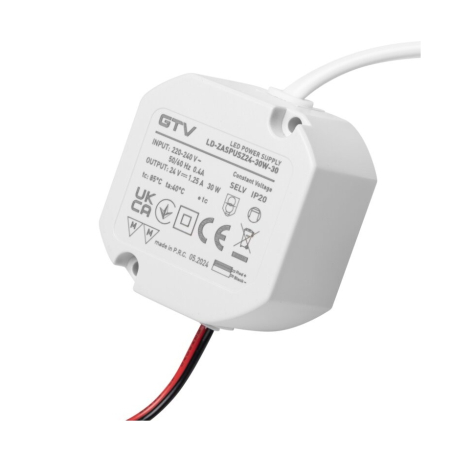 Transformator GTV pentru bandă LED, 30W, 24V, IP20 [3]
