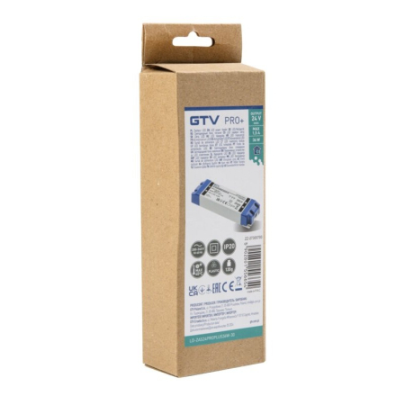 Transformator Pro+ GTV pentru bandă LED, 36W, 24V, IP20 [5]
