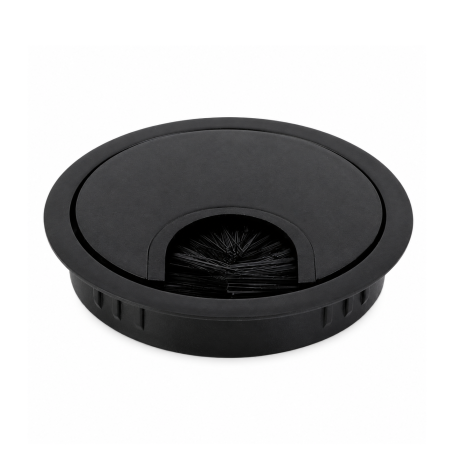CASĂ ȘI GRĂDINĂ - Trecere cablu Docker Maxdeco, rotundă, zamak, negru, Ø60 mm