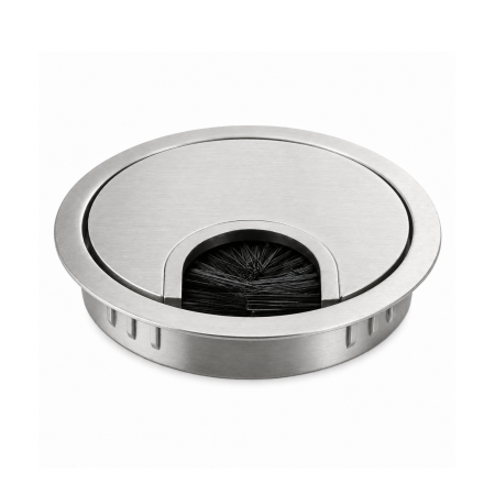 CASĂ ȘI GRĂDINĂ - Trecere cablu Docker Maxdeco, rotundă, zamak, oțel inoxidabil, Ø60 mm