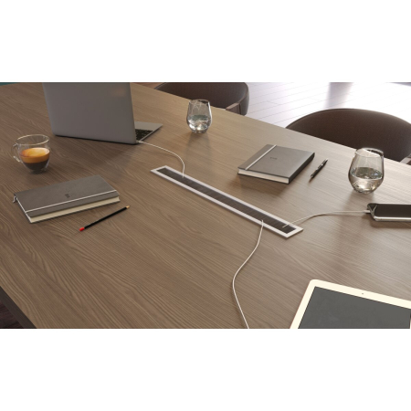 Trecere cablu Merida GTV, dreptunghiulară, aluminiu, 51 x 450 mm [2]