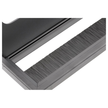 Trecere cablu Merida GTV, dreptunghiulară, aluminiu, negru, 80 x 500 mm [2]