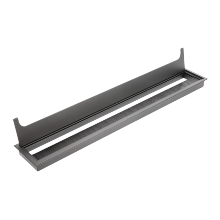 Trecere cablu Merida GTV, dreptunghiulară, aluminiu, negru, 80 x 500 mm [1]