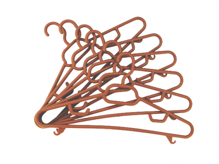 Umerase din plastic, caramiziu, set 6 bucati [2]