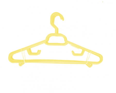 Umerașe - Umerase din plastic, galbene, set 6 bucati