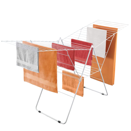 Accesorii pentru rufe - Uscator de rufe fluture, Amsterdam, pliabil, alb, 32 m