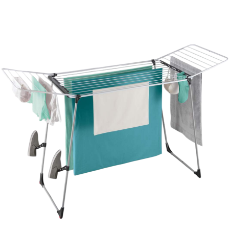 Uscatoare rufe - Uscator de rufe pliabil, Hurricane, argintiu, 24 m