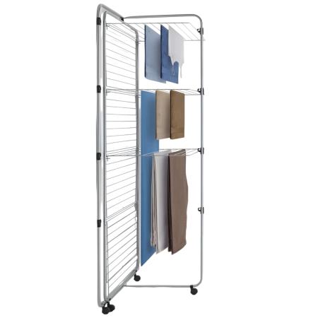 Uscator de rufe vertical, Asymmetric 4, pliabil, cu 4 etaje, argintiu, 53 m [1]