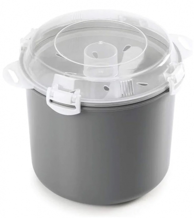 Vas pentru gatit orez la microunde, gri, 2.2 l [4]