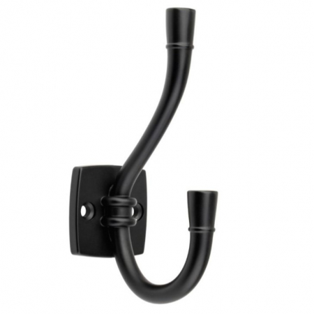 Vintage & Retro - Argo - Agatatoare cuier, finisaj negru, 115x38x65 mm