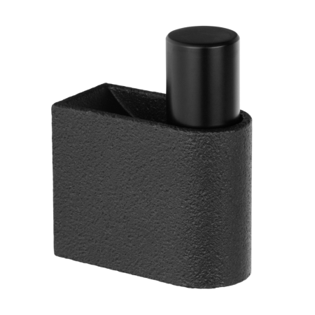 Industiale - Casey - Agatatoare cuier, finisaj negru lava texturat/negru mat, 23x61 mm