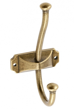 Vintage & Retro - Craft - Agatatoare cuier, finisaj alama antichizata GT, 134x66.5 mm