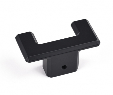 Industiale - Carli - Agatatoare cuier dubla, finisaj negru mat CB, 80x40x35 mm