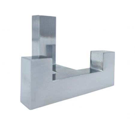 Luxury & Glam - Modix - Agatatoare cuier dubla, finisaj crom lustruit, 40x52x40